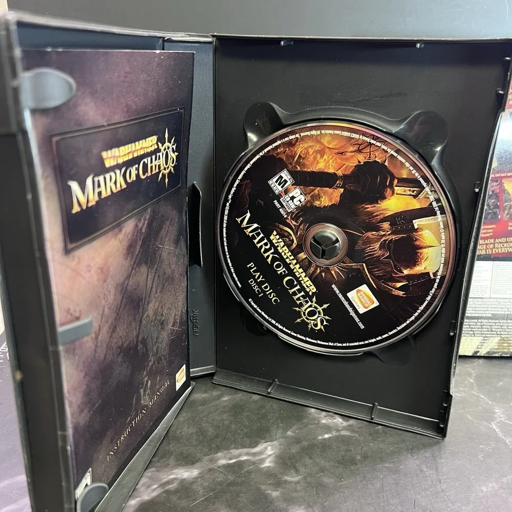 Warhammer Mark of Chaos Age Of Reckoning PC Game 2006 Bandai Namco Big Box
